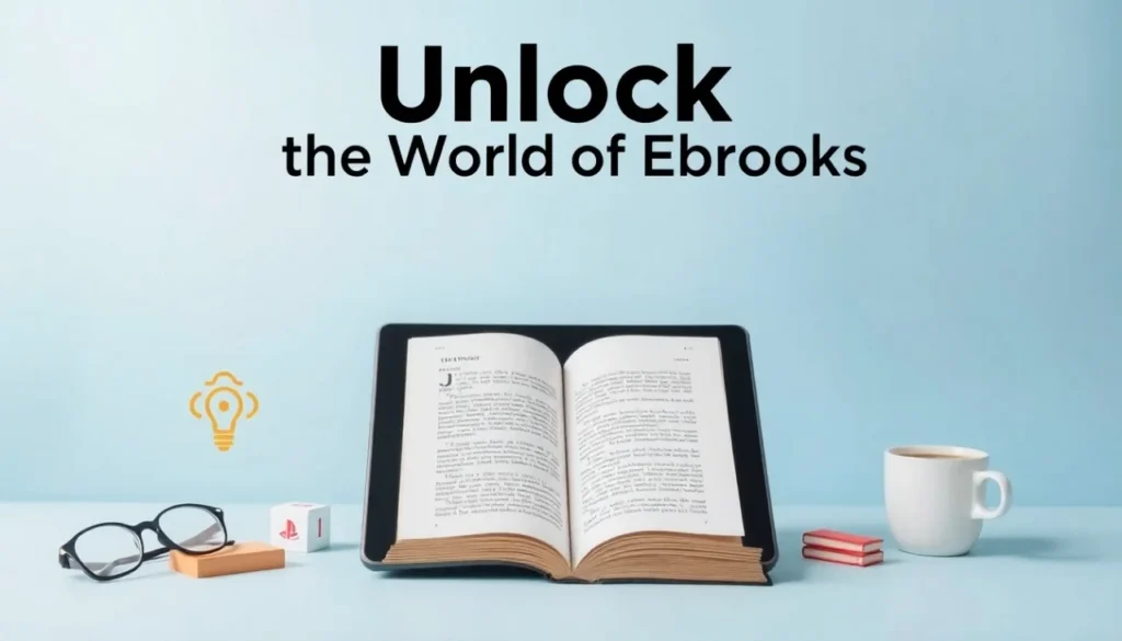 An eBook displayed on a digital device, representing the ease of creating, reading, and sharing knowledge in a digital format