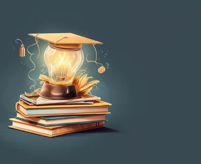 An illustration depicting the importance of effective communication in online teaching, featuring diverse educators engaging with students through various digital tools