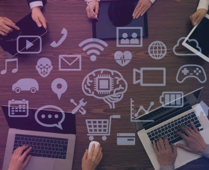 A teacher conducting an online class on a laptop, symbolizing the shift from offline to online teaching.