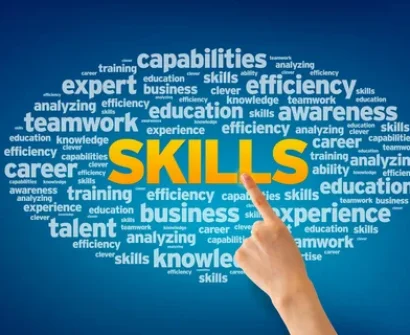 Teacher demonstrating soft skills during an online class